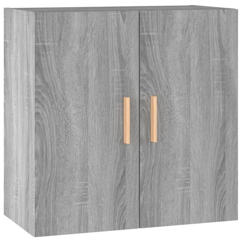 Houten wandkast met Scandinavische charme in grijs Sonoma bewerkt hout - Opbergkasten & lockerkasten
