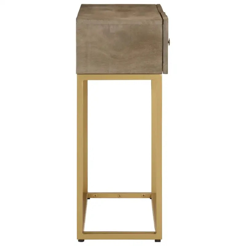 Houten wandtafel met opbergkasten van massief mangohout - Opbergkasten & lockerkasten