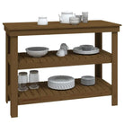 Houten werkbank van massief grenenhout voor een rustieke uitstraling - Werkbanken