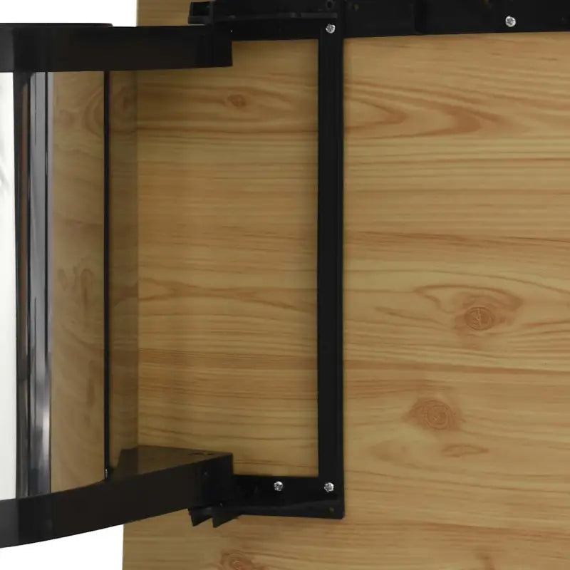 Inbouw prullenbak roestvrij staal levering bevat 12 L voor keukenafval - Zwart en zilver / 27 x 31 cm / 1