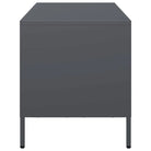 Industrieel tv-meubel met koudgewalst staal en verstelbare schroefpoten - Tv-meubels