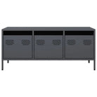 Industrieel tv-meubel met koudgewalst staal en verstelbare schroefpoten - Tv-meubels