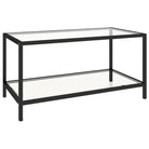 Industriële bijzettafels met gehard glas en gepoedercoat staal - Bijzettafels