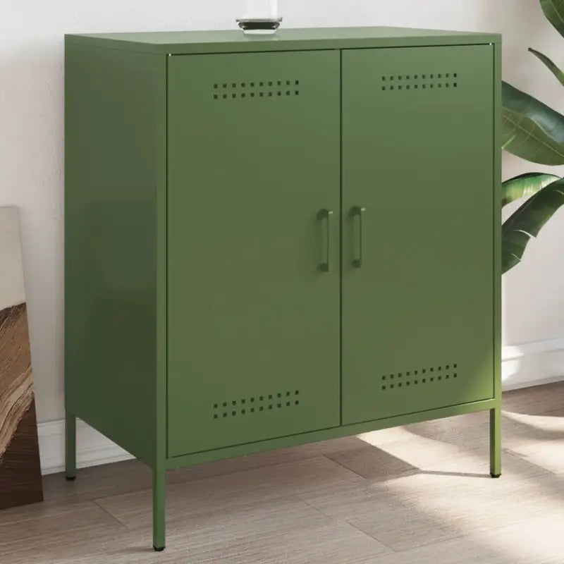 Industriële dressoir met stevig staal voor woon en slaapkamer - Groen / 1 - Dressoirs & buffetkasten