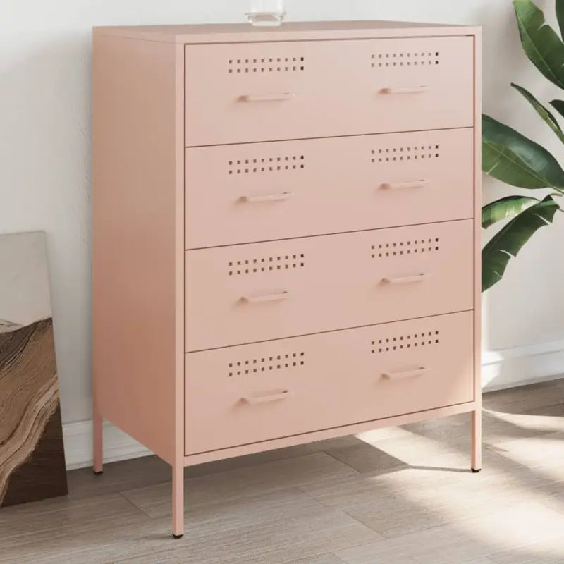 Industriële dressoir met stevig staal voor woon en slaapkamer - Roze / 1 - Dressoirs & buffetkasten
