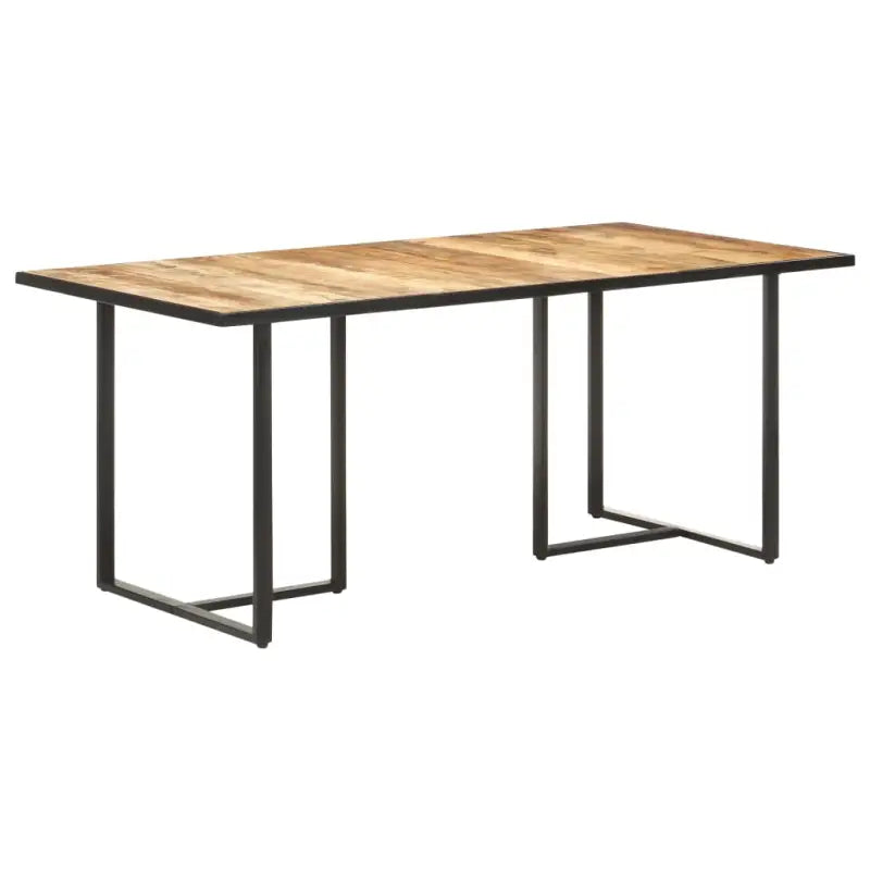 Industriële eettafel van massief mangohout voor een robuuste look - Eettafels