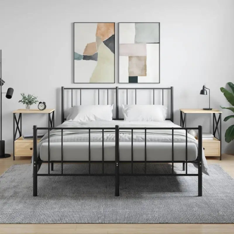 Industriële nachtkastje biedt duurzaamheid met bewerkt hout en verstelbare poten - Sonoma eiken / 2 - Nachtkastjes