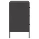 Industriële nachtkastje met koudgewalst staal en verstelbare schroefpoten - Nachtkastjes