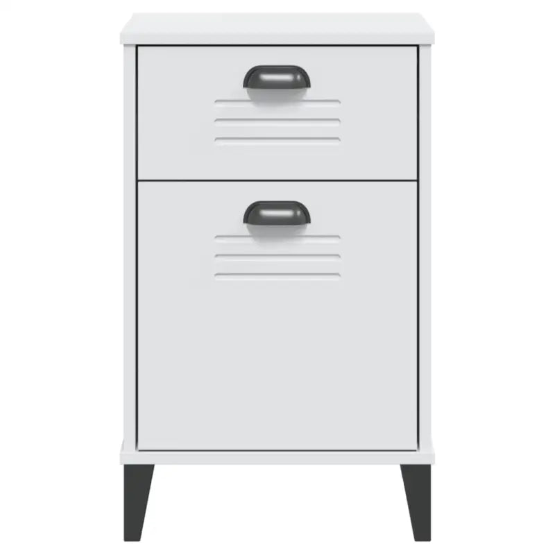 Industriële nachtkastjes van bewerkt hout voor een trendy interieur - Nachtkastjes