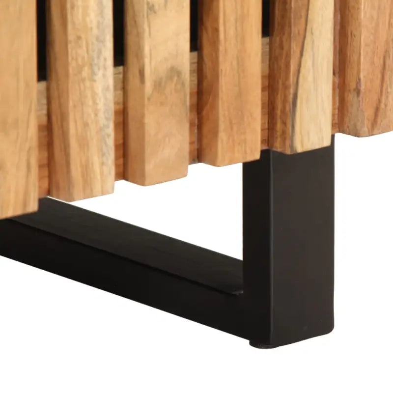 Industriële nachtkastjes van massief acaciahout voor je interieur - Nachtkastjes