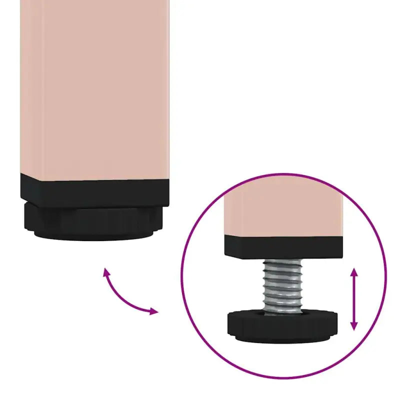 Industriële salontafel met koudgewalst staal en verstelbare schroefpoten - Salontafels