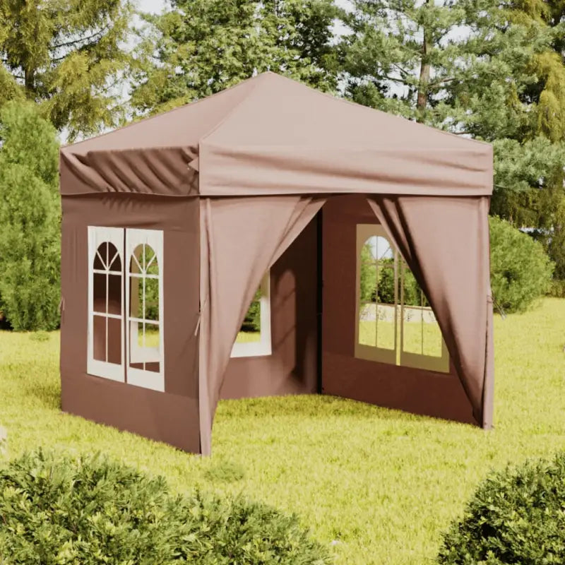 Inklapbare partytent met 210D Oxford stof voor buitenevenementen - Taupe / 2 x 2 m / 1 - Partytenten & prieëlen