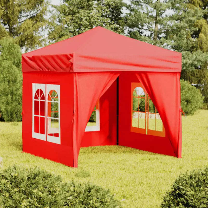 Inklapbare partytent met 210D Oxford stof voor buitenevenementen - Rood / 2 x 2 m / 1 - Partytenten & prieëlen