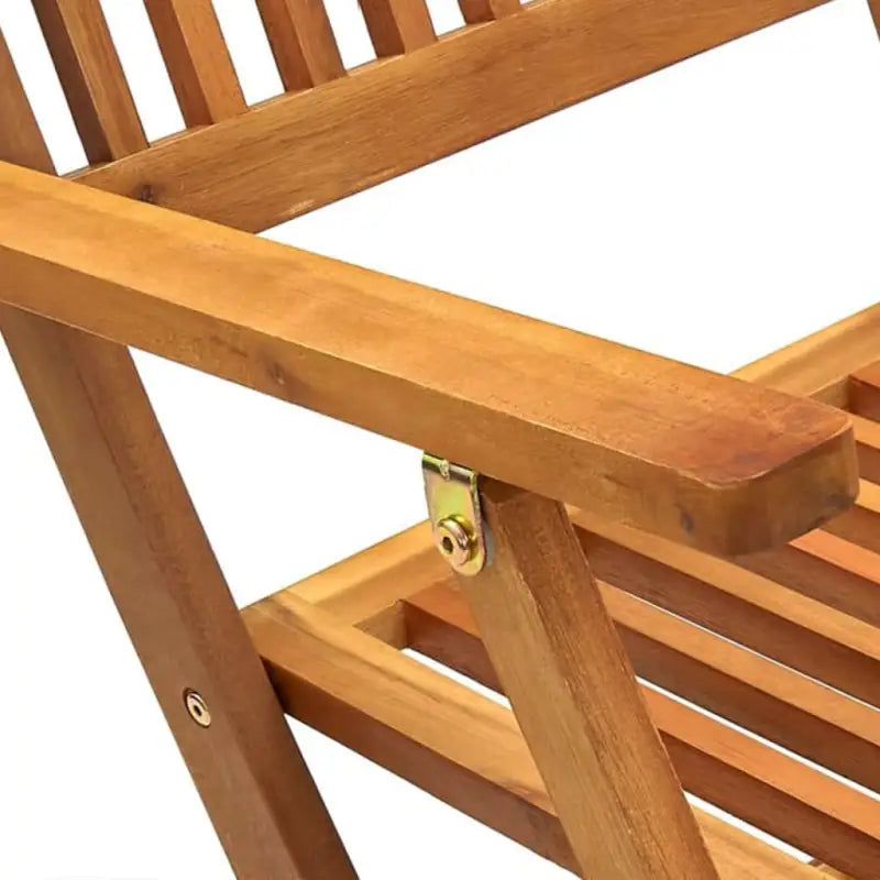 Inklapbare tuinset met massief acaciahout en afmetingen tafel - Tuinsets