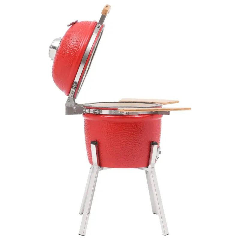 Keramische Kamado Grill met ingebouwde thermometer en mooie buitenafwerking - Barbecues