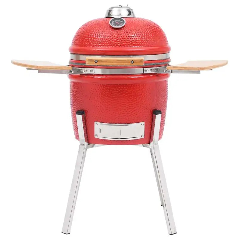 Keramische Kamado Grill met ingebouwde thermometer en mooie buitenafwerking - Barbecues