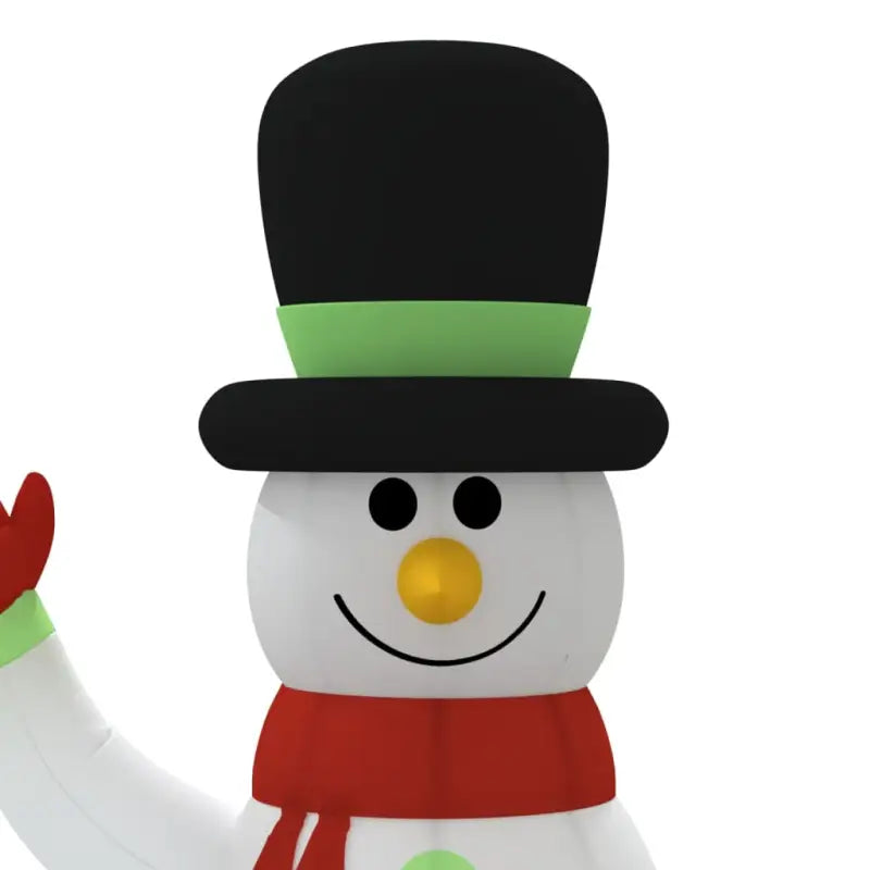 Kerstverlichting met opblaasbare sneeuwpopfamilie van Oxford stof laten lopen - Kerstverlichting