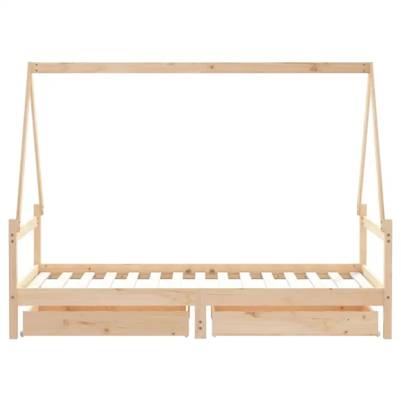 Kinderbed van massief grenenhout voor een vrolijke slaapplek - Peuter- & kinderbedden