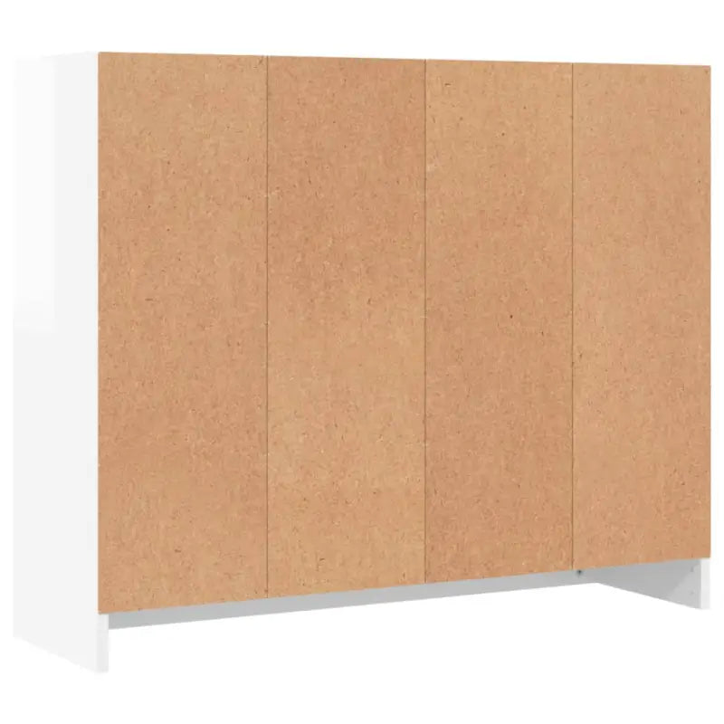 Klassiek dressoir in bewerkt hout met hoogglans wit afwerking - Dressoirs & buffetkasten