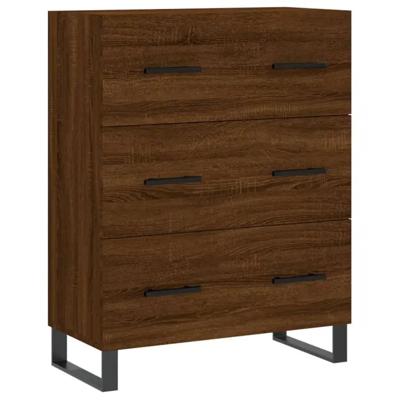 Klassiek dressoir met bewerkt hout en metalen pootjes voor een tijdloze look - Dressoirs & buffetkasten