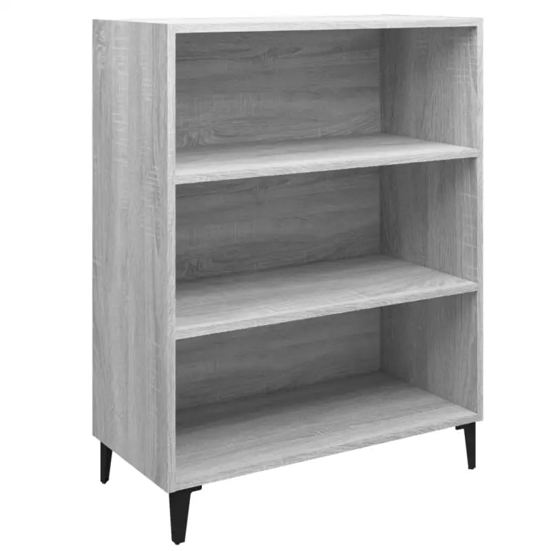Klassiek dressoir van bewerkt hout in grijs sonoma uitvoering - Dressoirs & buffetkasten