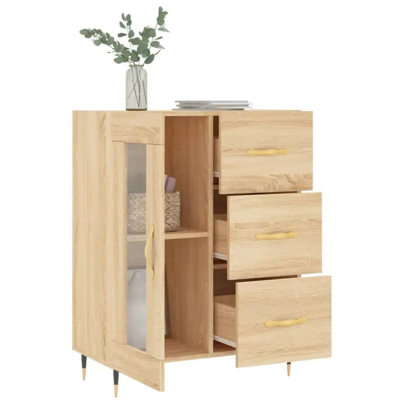 Klassiek dressoir van bewerkt hout met tijdloze uitstraling - Dressoirs & buffetkasten