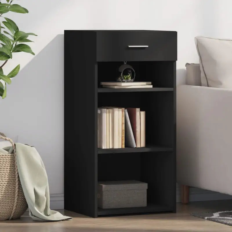 Klassiek dressoir van bewerkt hout voor stijl en duurzaamheid - Zwart / 1 - Dressoirs & buffetkasten