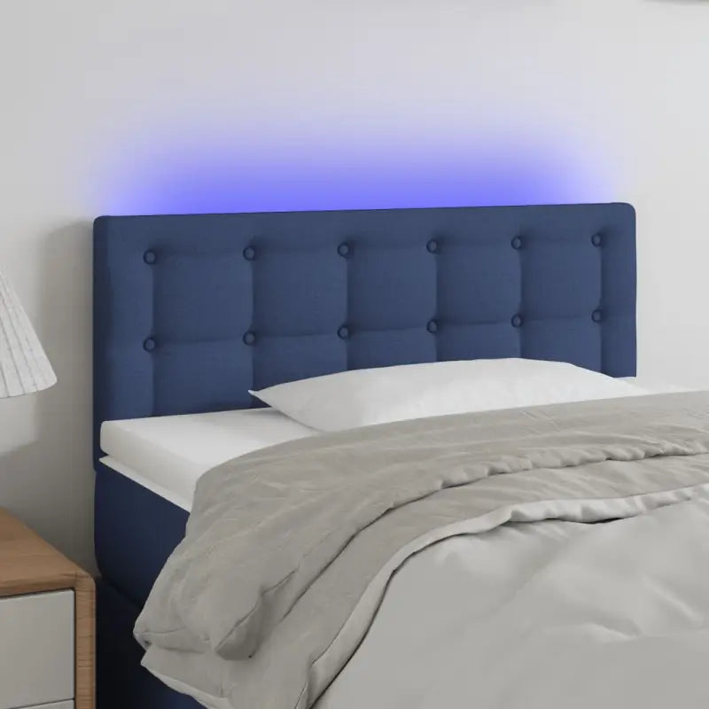 Klassiek LED Hoofdbord voor een moderne slaapkamer uitstraling - Blauw / 90 x 5 x 78/88 cm / 1 - Hoofdborden
