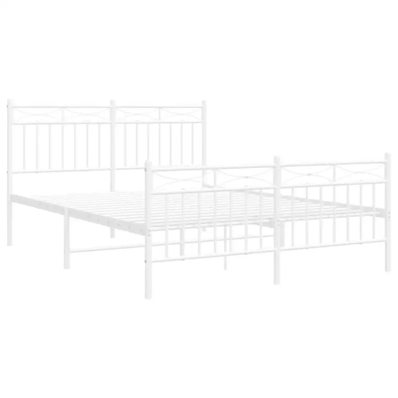 Klassiek metalen bedframe met extra opbergruimte en metalen latten - Bedden & bedframes