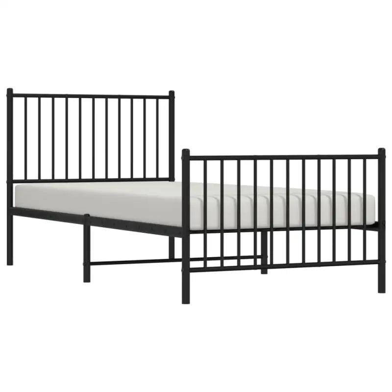 Klassiek metalen bedframe met extra opbergruimte en metalen latten - Bedden & bedframes