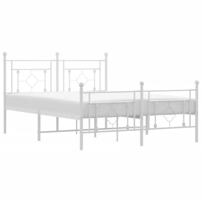 Klassiek metalen bedframe met extra opbergruimte en metalen latten - Bedden & bedframes