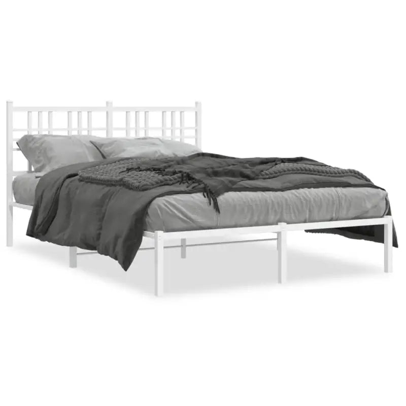 Klassiek metalen bedframe met extra opbergruimte en metalen latten - Bedden & bedframes
