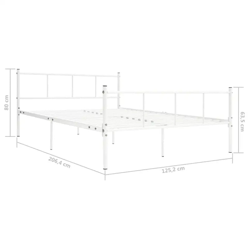 Klassiek metalen bedframe met stevige lattenbodem - Bedden & bedframes