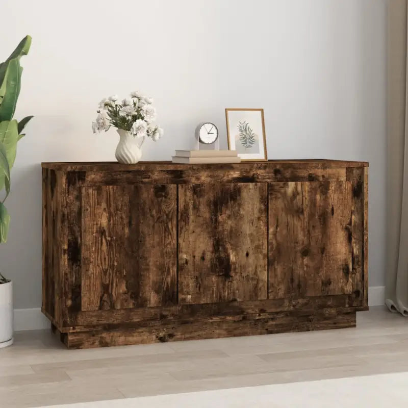 Klassieke dressoir met bewerkt hout voor een duurzame uitstraling - Gerookt eiken / 1 - Dressoirs & buffetkasten