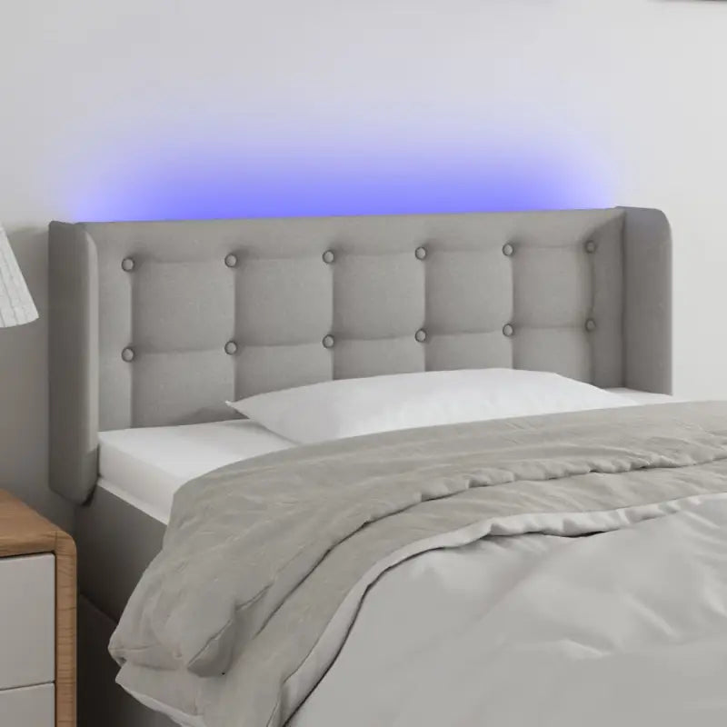 Klassieke LED Hoofdborden en Voetborden voor Moderne Slaapkamers - Lichtgrijs / 93 x 16 x 78/88 cm / 1 - Hoofdborden