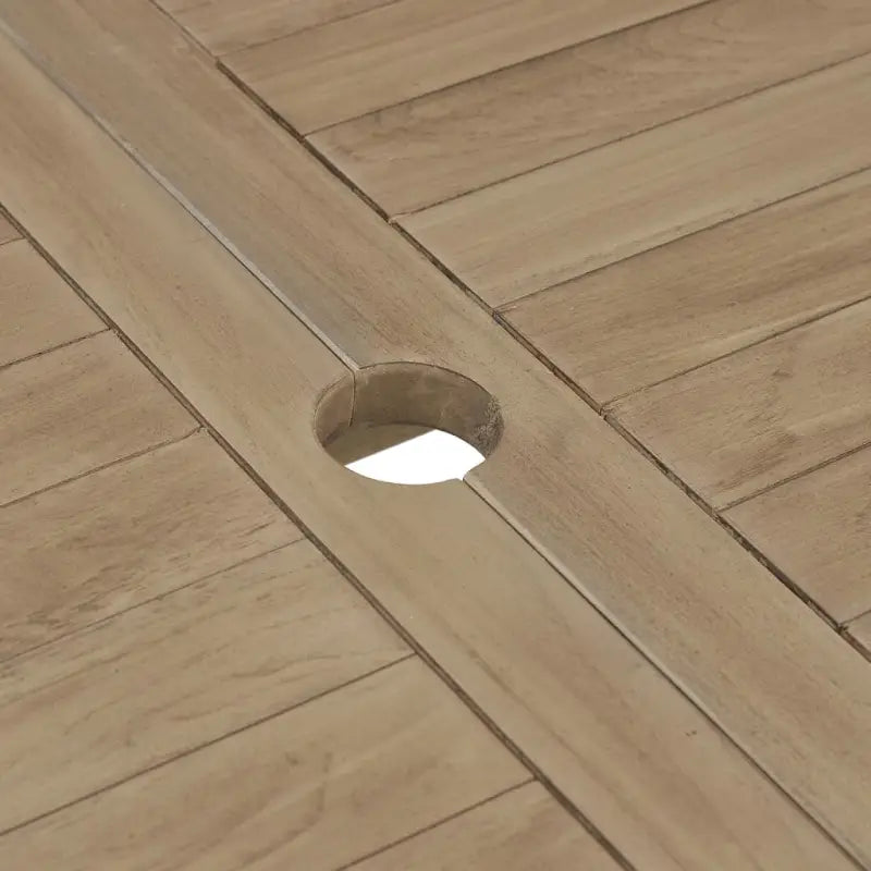 Klassieke tuinset van massief teakhout voor een comfortabele ervaring - Tuinsets