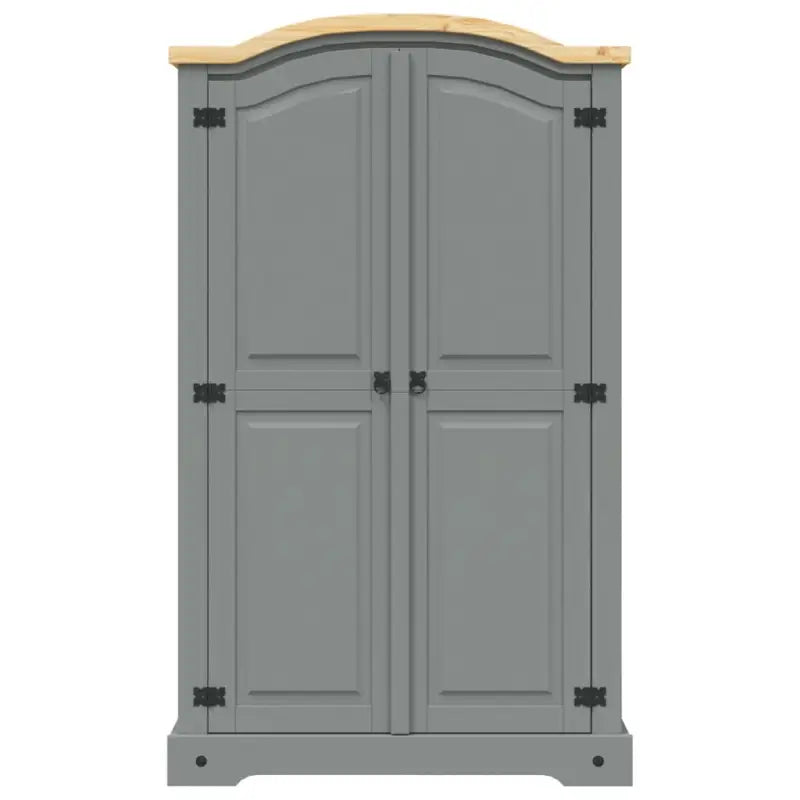 Kledingkast van massief grenenhout in Mexicaanse Corona-stijl - Kledingkasten