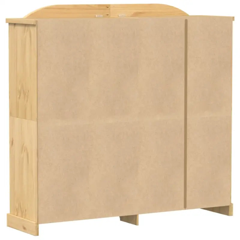 Kledingkast van massief grenenhout met metalen handgreep - Kledingkasten