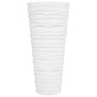 Kunststof binnenbak voor bloempotten en plantenbakken met geribbelde uitstraling - Bloempotten & plantenbakken