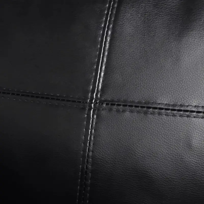 Kwalitatief hoogwaardige kunstleren bank voor comfortabel loungen en ontspannen - Zwart - Banken