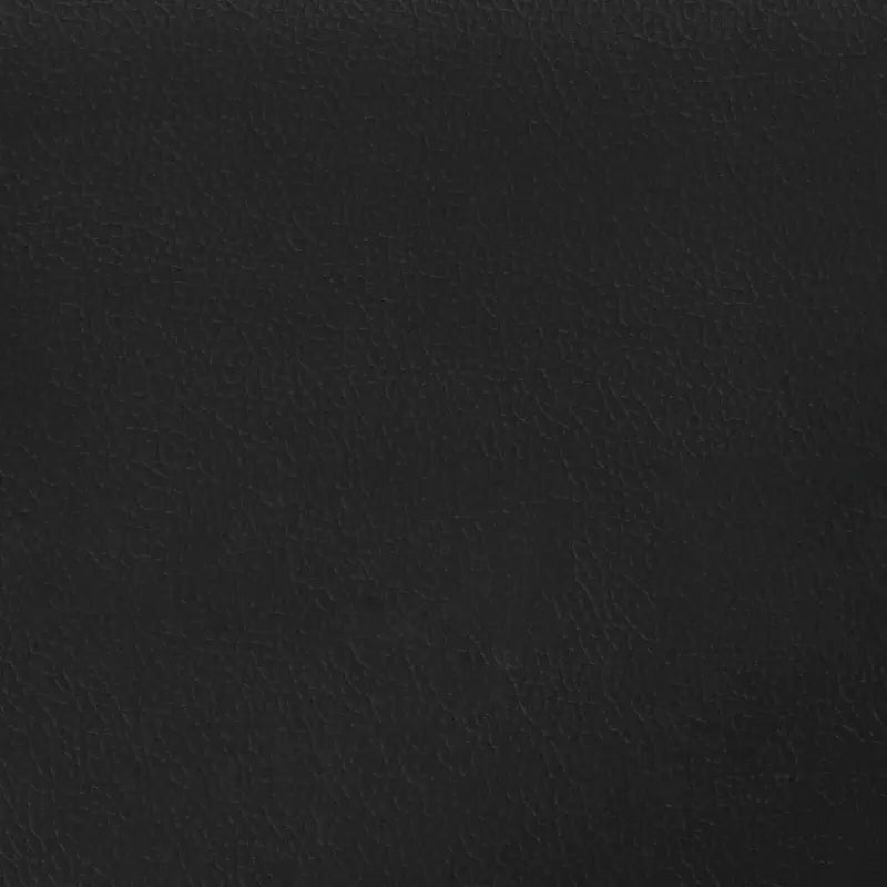 L-vormige bank met chaise van kunstleer en massief hout - Zwart - Banken