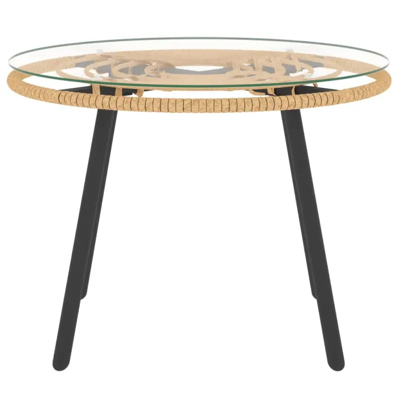 L-vormige bank tuinset van poly rattan voor een stijlvolle tuinbank - Donkergrijs - Tuinsets