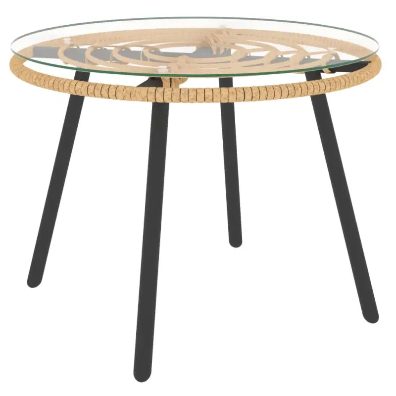 L-vormige bank tuinset van poly rattan voor een stijlvolle tuinbank - Donkergrijs - Tuinsets