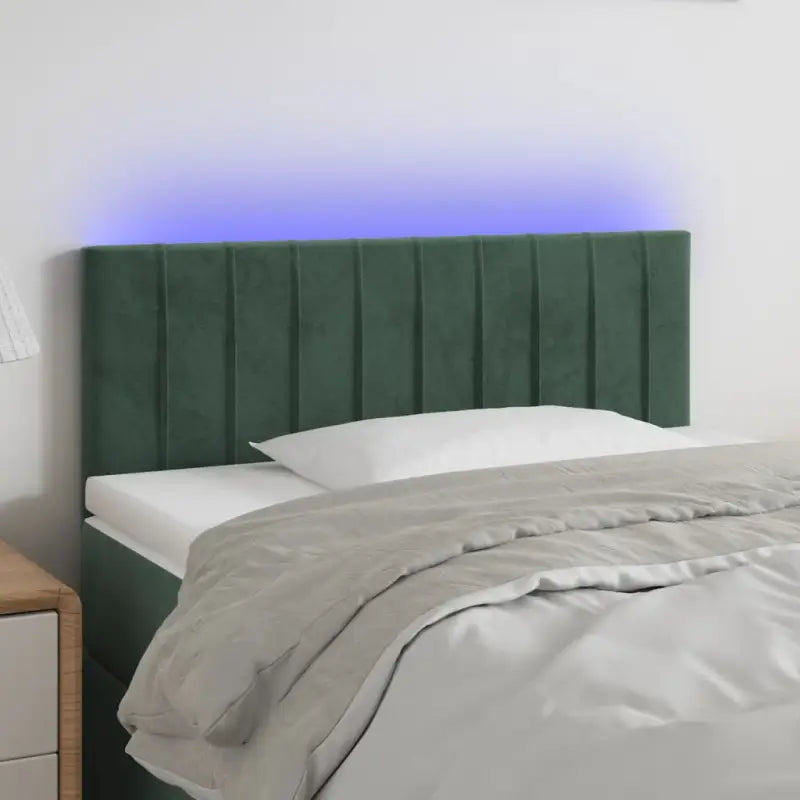 LED Hoofdbord voor een moderne slaapkamer uitstraling - Donkergroen / 90 x 5 x 78/88 cm / 1 - Hoofdborden en voetborden