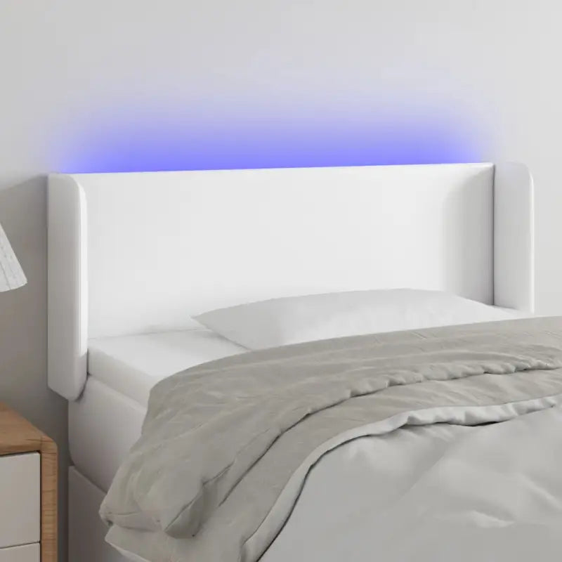 LED Hoofdbord voor een stijlvolle en duurzame slaapkamer uitstraling - Wit / 103 x 16 x 78/88 cm / 1 - Hoofdborden