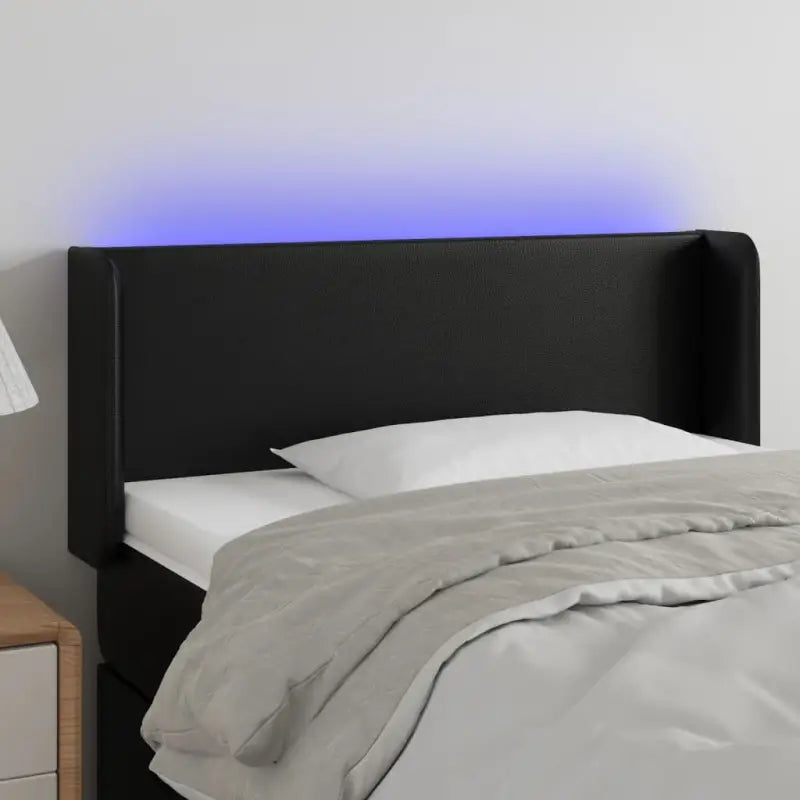 LED Hoofdbord voor een stijlvolle en duurzame slaapkamer uitstraling - Zwart / 93 x 16 x 78/88 cm / 1 - Hoofdborden