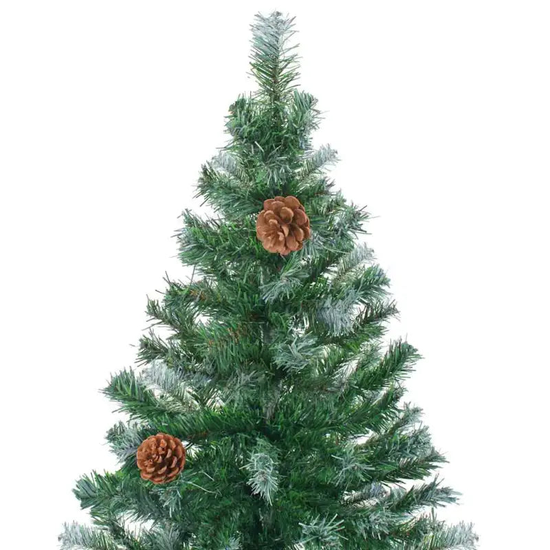 Levensechte Kerstboom met Aanpasbare Takken en Witte Uiteinden - Kerstbomen
