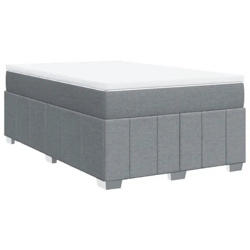 Lichtgrijs boxspringbed met ademend vermogen en duurzame vulling - Bedden & bedframes