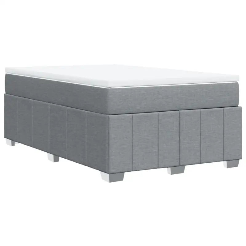 Lichtgrijs boxspringbed met ademend vermogen en duurzame vulling - Bedden & bedframes