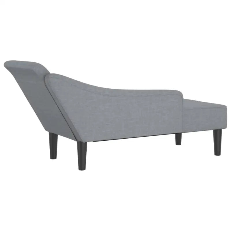 Lichtgrijs materiaal chaise longue voor ultiem comfort in de tuin - Chaises longues